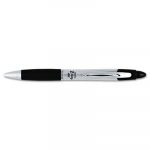 Z-Grip MAX Retractable Ballpoint Pen, 1mm, Black Ink, Silver Barrel, Dozen