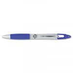 Z-Grip MAX Retractable Ballpoint Pen, Medium 1mm, Blue Ink, Silver Barrel, Dozen