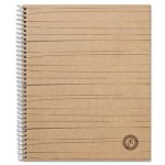 Deluxe Sugarcane Based Notebooks, 1 Subject, Medium/College Rule, Brown Cover, 11 x 8.5, 100 Pages