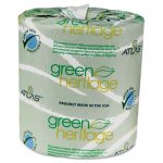 Green Heritage Professional Toilet Tissue, 4.4 x 3.5, 2-Ply, 500/Rl, 96 Rolls/CT