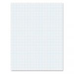 Quadrille Pads, 4 sq/in Quadrille Rule, 8.5 x 11, White, 50 Sheets