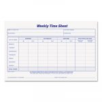 Weekly Time Sheets, 5 1/2 x 8 1/2, 50/Pad, 2/Pack