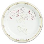 Symphony Paper Dinnerware, Mediumweight Plate, 8 1/2" Round, Tan, 125/Pack