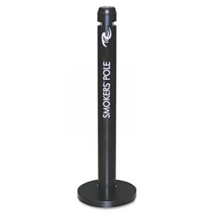 Smoker's Pole, Round, Steel, Black