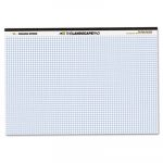 WIDE Landscape Format Writing Pad, 5 sq/in Quadrille Rule, 11 x 9.5, White, 40 Sheets