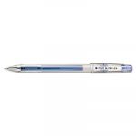 G-TEC-C Ultra Stick Gel Pen, Ultra-Fine 0.4mm, Blue Ink, Clear Barrel, Dozen