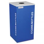 Kaleidoscope Collection Bottle/Can-Recycling Receptacle, 24gal, Royal Blue
