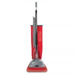TRADITION Upright Bagged Vacuum, 5 Amp, 19.8 lb, Red/Gray