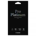 Photo Paper Pro Platinum, 11.8 mil, 4 x 6, High-Gloss White, 50/Pack
