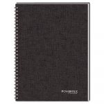 Wirebound Guided Business Notebook, QuickNotes, Black Cover, 8 x 5, 80 Pages