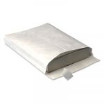Open End Expansion Mailers, DuPont Tyvek, #13 1/2, Cheese Blade Flap, Self-Adhesive Closure, 10 x 13, White, 100/Carton