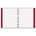 MiracleBind Notebook, 1 Subject, Medium/College Rule, Red Cover, 9.25 x 7.25, 75 Pages