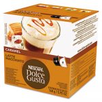 Coffee Capsules, Caramel Latte Macchiato, 1.93oz, 16/Box