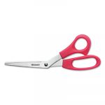 Value Line Stainless Steel Shears, 8" Bent, Red