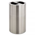 Dual Recycling Receptacle, 30gal, Stainless Steel
