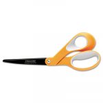 Premier Non-Stick Titanium Softgrip Scissors, 8" Length, Orange/Gray