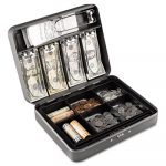 Cash Box w/Combination Lock, Charcoal