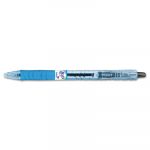 B2P Bottle-2-Pen Retractable Ballpoint Pen, 0.7mm, Black Ink, Translucent Blue Barrel, Dozen