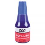 Self-Inking Refill Ink, Blue, 0.9 oz. Bottle