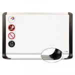 Porcelain Magnetic Dry Erase Board, 48x72, White/Silver