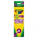 Long Barrel Colored Woodcase Pencils, 3.3 mm, 8 Assorted Colors/Set