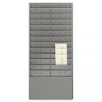 Steel Time Card Rack with Adjustable Dividers, 6" Pockets
