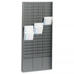 Steel Time Card Rack with Adjustable Dividers, 5" Pockets
