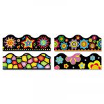 Terrific Trimmers Border, 2 1/4 x 39",  Bright On Black, Assorted, 48/Set