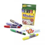 Washable Window Crayons, 5/Set