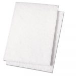 Light Duty Scour Pad, White, 6 x 9, 20/Carton