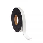 Dry Erase Magnetic Tape Roll, White, 1" x 50 Ft.