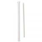 Wrapped Jumbo Straws, Polypropylene, 7 3/4" Long, Translucent, 500/Pack
