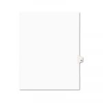 Preprinted Legal Exhibit Side Tab Index Dividers, Avery Style, 10-Tab, 16, 11 x 8.5, White, 25/Pack