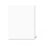 Preprinted Legal Exhibit Side Tab Index Dividers, Avery Style, 10-Tab, 25, 11 x 8.5, White, 25/Pack