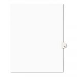 Preprinted Legal Exhibit Side Tab Index Dividers, Avery Style, 10-Tab, 41, 11 x 8.5, White, 25/Pack