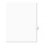 Preprinted Legal Exhibit Side Tab Index Dividers, Avery Style, 10-Tab, 42, 11 x 8.5, White, 25/Pack