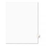 Preprinted Legal Exhibit Side Tab Index Dividers, Avery Style, 10-Tab, 47, 11 x 8.5, White, 25/Pack