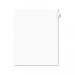 Preprinted Legal Exhibit Side Tab Index Dividers, Avery Style, 10-Tab, 52, 11 x 8.5, White, 25/Pack