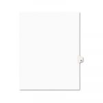 Preprinted Legal Exhibit Side Tab Index Dividers, Avery Style, 10-Tab, 66, 11 x 8.5, White, 25/Pack