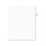 Preprinted Legal Exhibit Side Tab Index Dividers, Avery Style, 10-Tab, 81, 11 x 8.5, White, 25/Pack