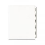 Preprinted Legal Exhibit Side Tab Index Dividers, Avery Style, 25-Tab, 76 to 100, 11 x 8.5, White, 1 Set