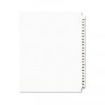 Preprinted Legal Exhibit Side Tab Index Dividers, Avery Style, 25-Tab, 176 to 200, 11 x 8.5, White, 1 Set