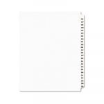 Preprinted Legal Exhibit Side Tab Index Dividers, Avery Style, 25-Tab, 226 to 250, 11 x 8.5, White, 1 Set