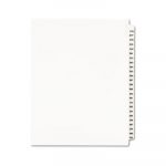 Preprinted Legal Exhibit Side Tab Index Dividers, Avery Style, 25-Tab, 276 to 300, 11 x 8.5, White, 1 Set
