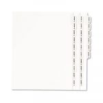 Preprinted Legal Exhibit Side Tab Index Dividers, Avery Style, 26-Tab, Exhibit A to Exhibit Z, 11 x 8.5, White, 1 Set