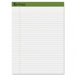 Earthwise by Oxford Recycled Pad, Legal Rule, 8.5 x 11.75, White, 40 Sheets, 4/Pack
