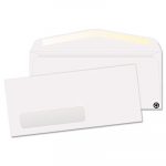 Window Envelope, #10, Commercial Flap, Gummed Closure, 4.13 x 9.5, White, 500/Box