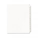 Preprinted Legal Exhibit Side Tab Index Dividers, Avery Style, 26-Tab, A to Z, 11 x 8.5, White, 1 Set