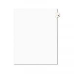Preprinted Legal Exhibit Side Tab Index Dividers, Avery Style, 26-Tab, B, 11 x 8.5, White, 25/Pack