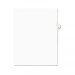 Preprinted Legal Exhibit Side Tab Index Dividers, Avery Style, 26-Tab, H, 11 x 8.5, White, 25/Pack